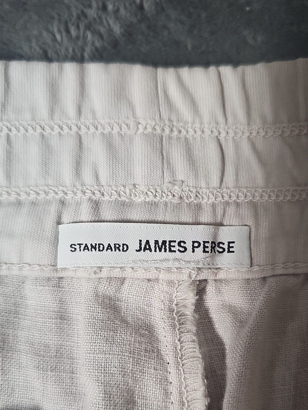 Standard James Perse 100% Linen Drawstring Pants Natural Size 1 Small - Picture 2 of 9
